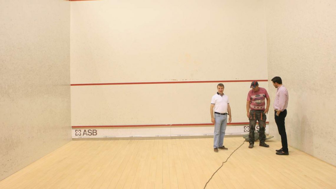 Rehabilitación de pistas de squash y tenis en Tres Cantos